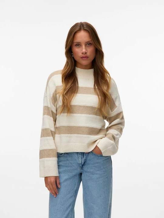 Zdjęcie produktu Vero Moda Sweter w kolorze beżowym rozmiar: M