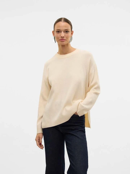Zdjęcie produktu Vero Moda Sweter w kolorze beżowym rozmiar: S