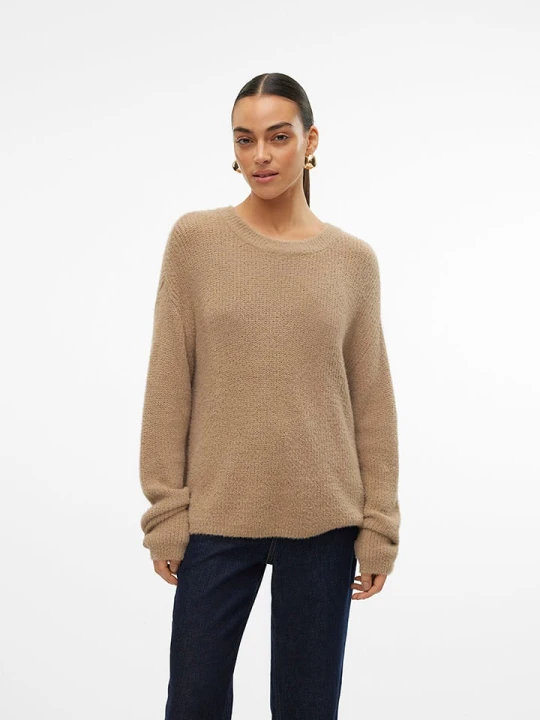 Zdjęcie produktu Vero Moda Sweter w kolorze beżowym rozmiar: L