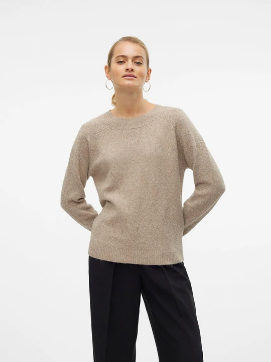Zdjęcie produktu Vero Moda Sweter w kolorze beżowym rozmiar: L