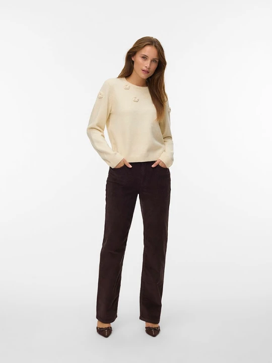 Zdjęcie produktu Vero Moda Sweter w kolorze beżowym rozmiar: M