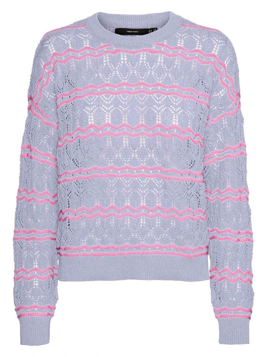 Zdjęcie produktu Vero Moda Sweter w kolorze błękitno-różowym rozmiar: S