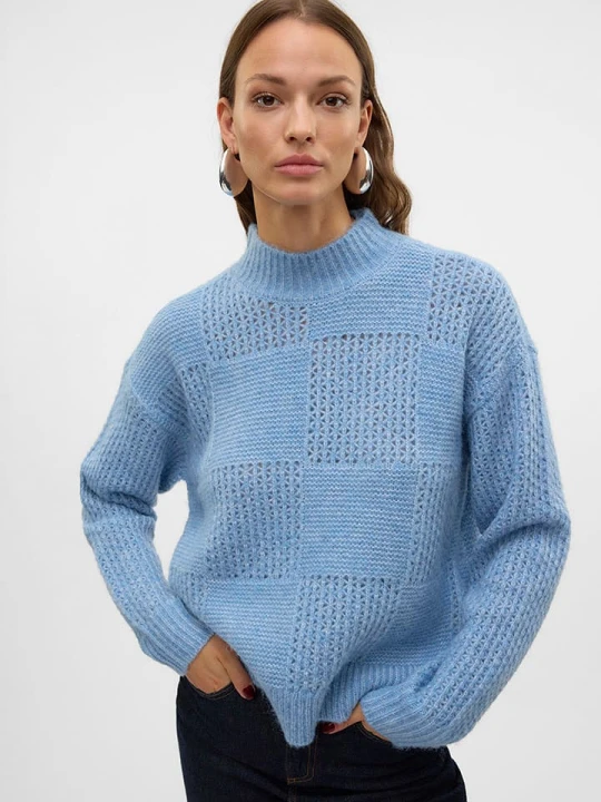Zdjęcie produktu Vero Moda Sweter w kolorze błękitnym rozmiar: XL