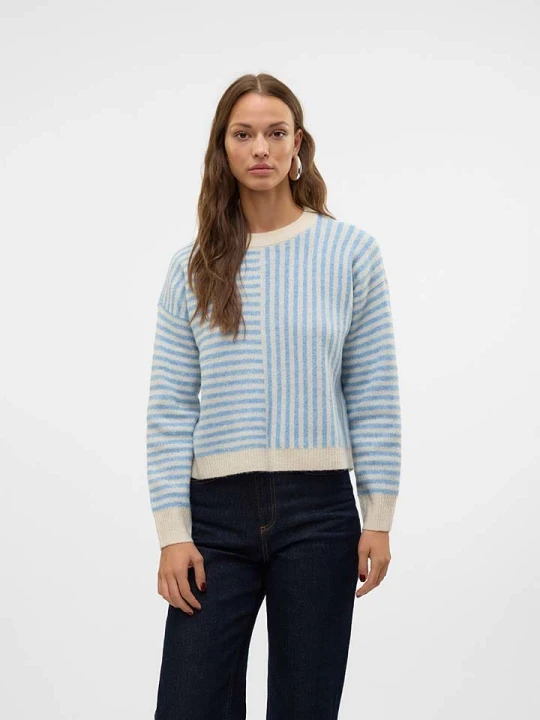 Zdjęcie produktu Vero Moda Sweter w kolorze błękitnym rozmiar: L