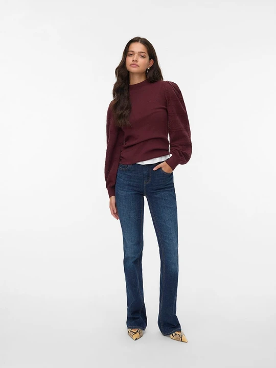 Zdjęcie produktu Vero Moda Sweter w kolorze bordowym rozmiar: S