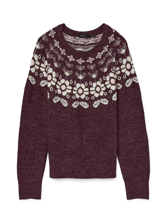 Zdjęcie produktu Vero Moda Sweter w kolorze bordowym rozmiar: XS