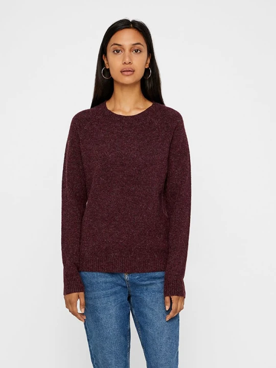 Zdjęcie produktu Vero Moda Sweter w kolorze bordowym rozmiar: L