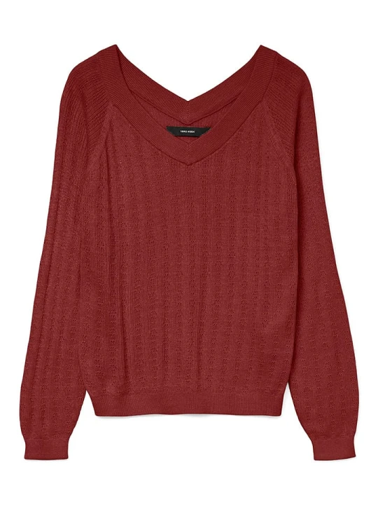 Zdjęcie produktu Vero Moda Sweter w kolorze bordowym rozmiar: XS