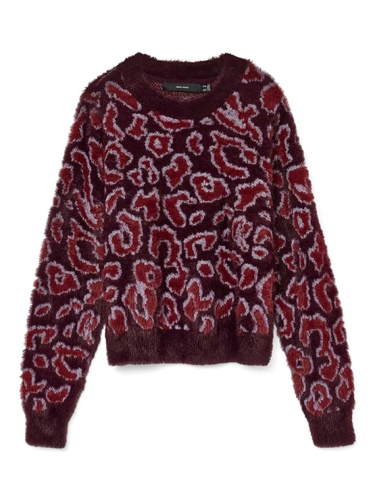 Zdjęcie produktu Vero Moda Sweter w kolorze bordowo-czerwonym rozmiar: XL