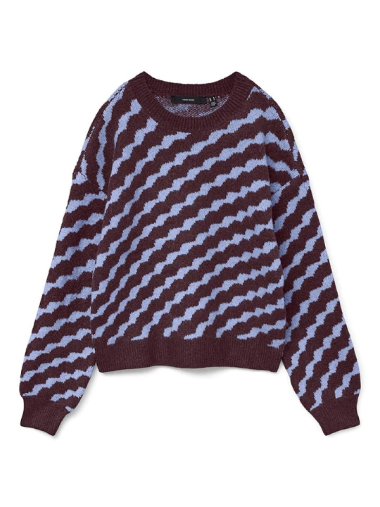 Zdjęcie produktu Vero Moda Sweter w kolorze brązowo-błękitnym rozmiar: S