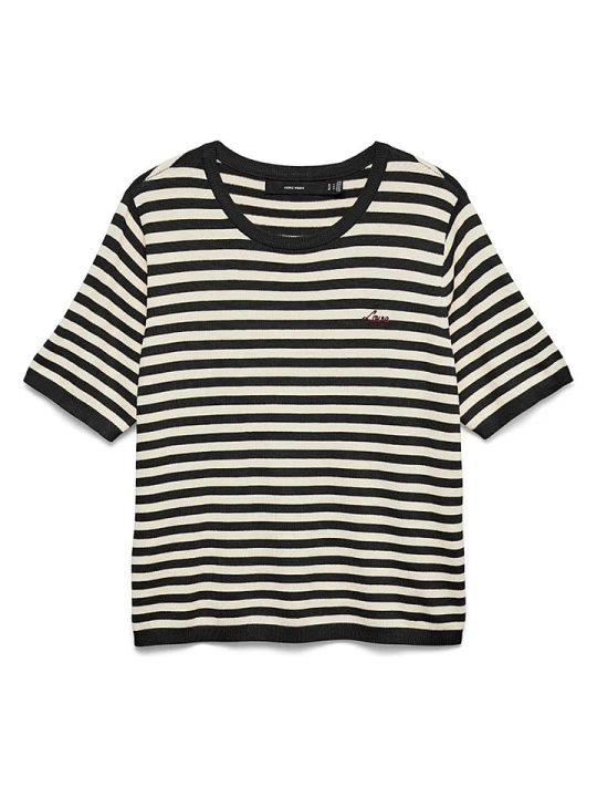 Zdjęcie produktu Vero Moda Sweter w kolorze czarno-białym rozmiar: M