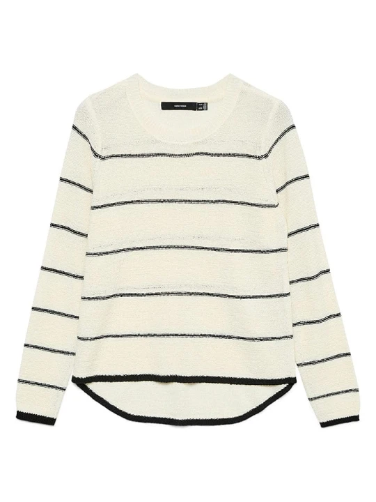 Zdjęcie produktu Vero Moda Sweter w kolorze czarno-kremowym rozmiar: M