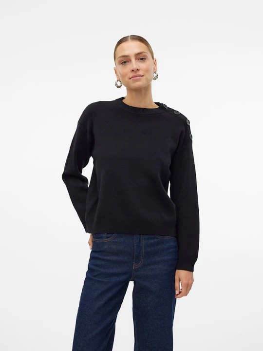 Zdjęcie produktu Vero Moda Sweter w kolorze czarnym rozmiar: XL