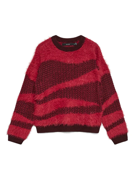 Zdjęcie produktu Vero Moda Sweter w kolorze czerwono-bordowym rozmiar: XL