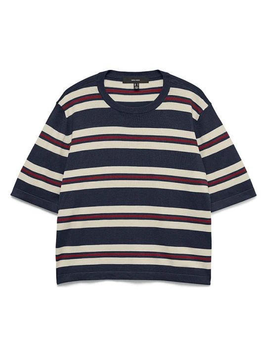 Zdjęcie produktu Vero Moda Sweter w kolorze granatowo-kremowym rozmiar: XS