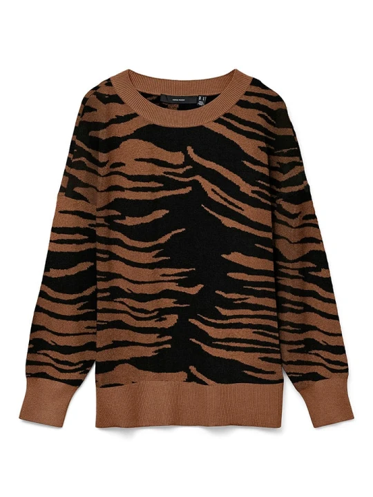 Zdjęcie produktu Vero Moda Sweter w kolorze jasnobrązowym rozmiar: M