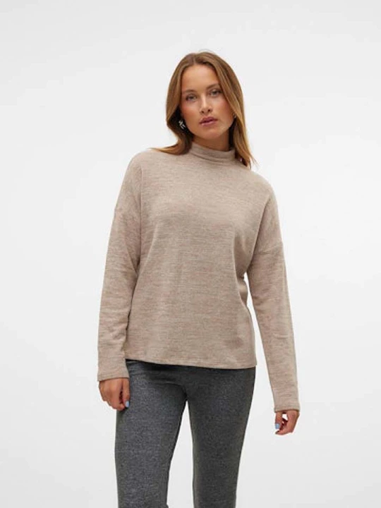 Zdjęcie produktu Vero Moda Sweter w kolorze jasnobrązowym rozmiar: L