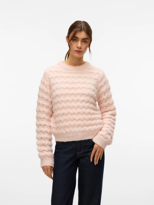 Zdjęcie produktu Vero Moda Sweter w kolorze jasnoróżowym rozmiar: XL