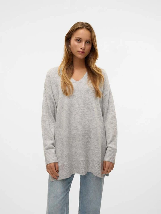 Zdjęcie produktu Vero Moda Sweter w kolorze jasnoszarym rozmiar: M