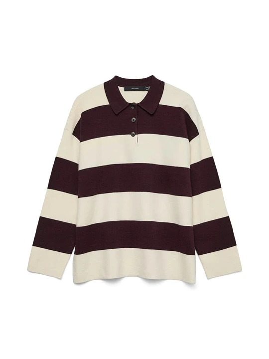 Zdjęcie produktu Vero Moda Sweter w kolorze kremowo-brązowym rozmiar: XS