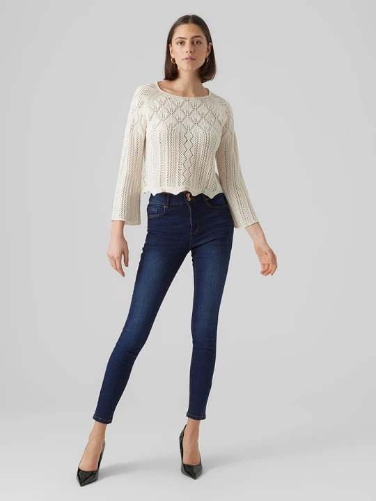 Zdjęcie produktu Vero Moda Sweter w kolorze kremowym rozmiar: M