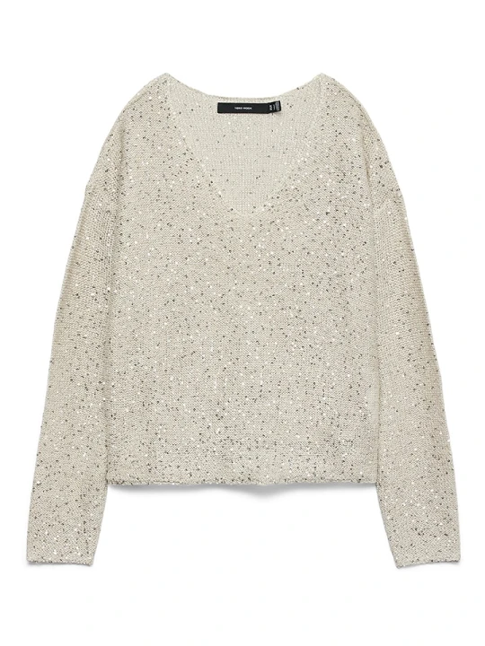 Zdjęcie produktu Vero Moda Sweter w kolorze kremowym rozmiar: XL