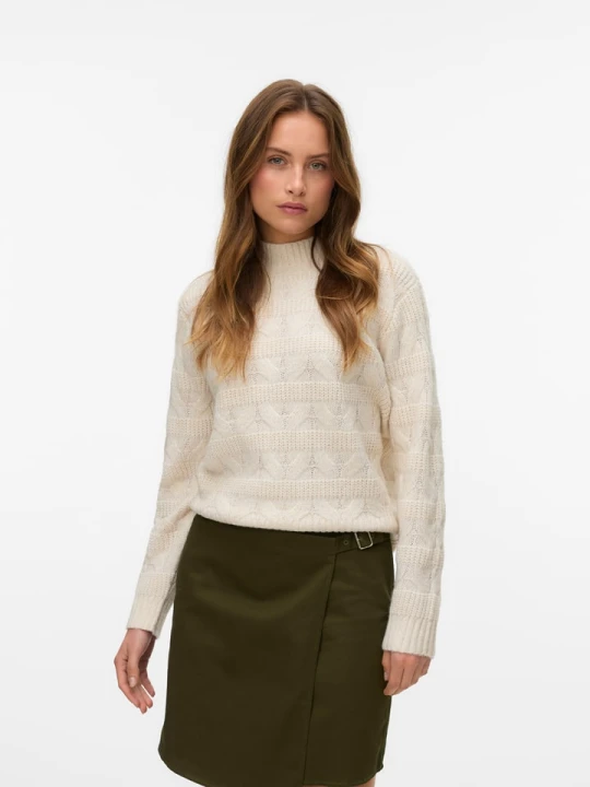Zdjęcie produktu Vero Moda Sweter w kolorze kremowym rozmiar: XL