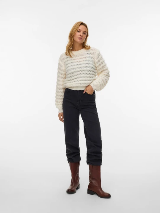 Zdjęcie produktu Vero Moda Sweter w kolorze kremowym rozmiar: XL