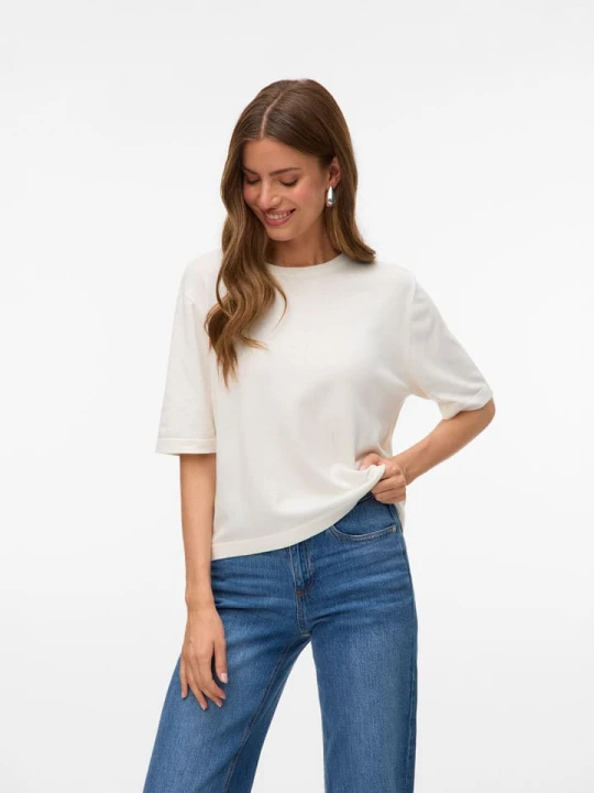 Zdjęcie produktu Vero Moda Sweter w kolorze kremowym rozmiar: XL