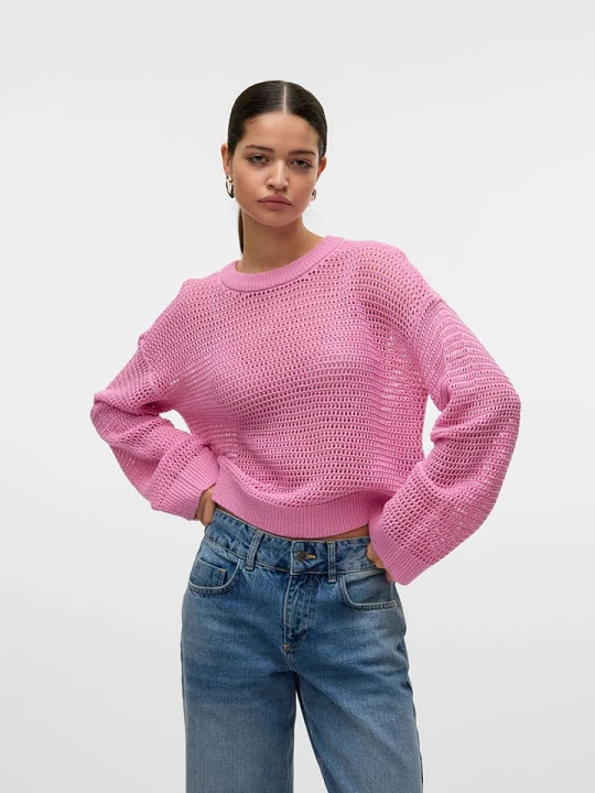 Zdjęcie produktu Vero Moda Sweter w kolorze różowym rozmiar: XL