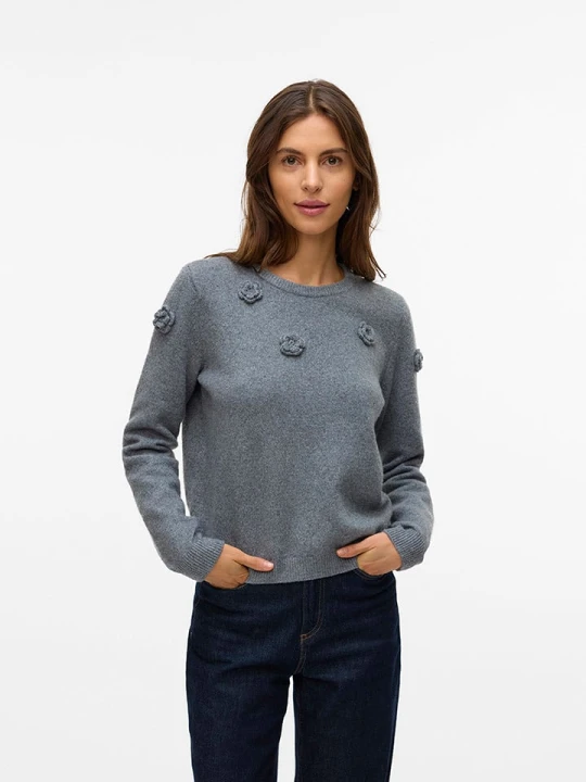 Zdjęcie produktu Vero Moda Sweter w kolorze szarym rozmiar: L