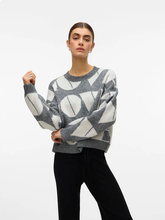 Zdjęcie produktu Vero Moda Sweter w kolorze szarym rozmiar: L