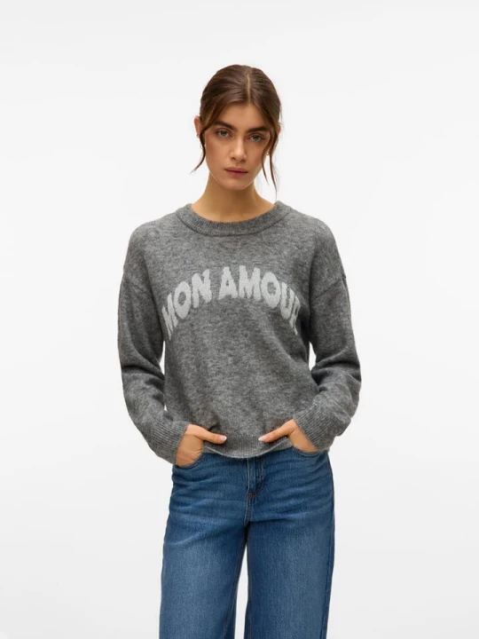 Zdjęcie produktu Vero Moda Sweter w kolorze szarym rozmiar: XL