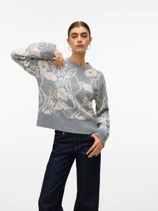 Zdjęcie produktu Vero Moda Sweter w kolorze szarym rozmiar: L
