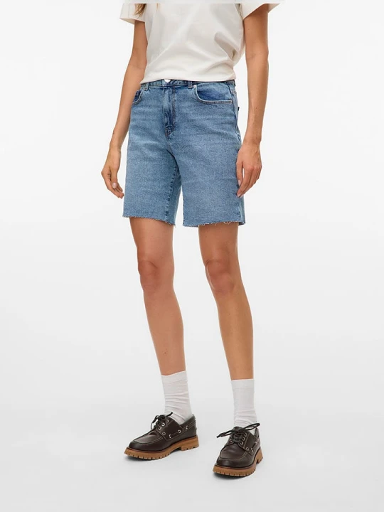 Zdjęcie produktu Vero Moda Szorty dżinsowe w kolorze błękitnym rozmiar: L