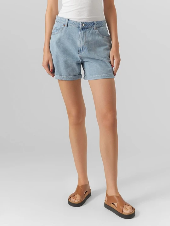 Zdjęcie produktu Vero Moda Szorty dżinsowe "Zuri" w kolorze błękitnym rozmiar: XL