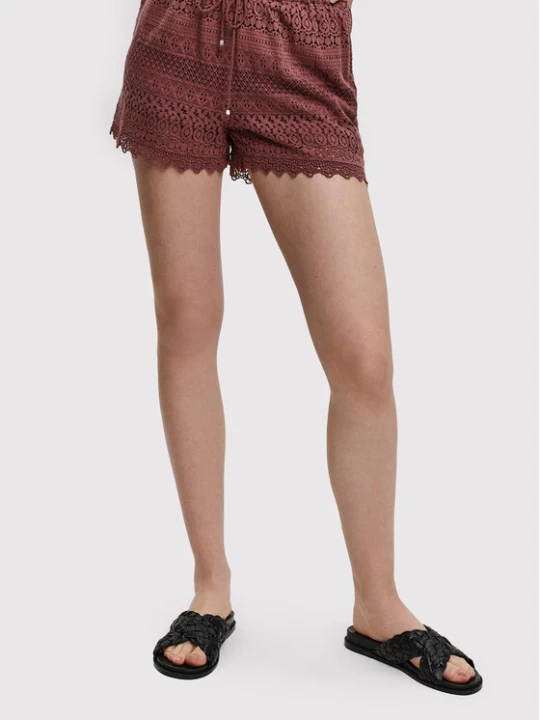 Zdjęcie produktu Vero Moda Szorty materiałowe Honey 10190155 Bordowy Regular Fit