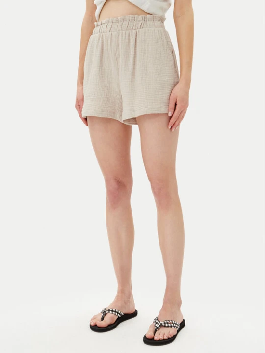 Zdjęcie produktu Vero Moda Szorty materiałowe Natali 10279687 Beżowy Baggy Fit