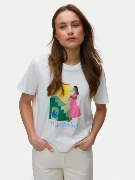 Zdjęcie produktu Vero Moda T-Shirt Emily 10344804 Biały Regular Fit