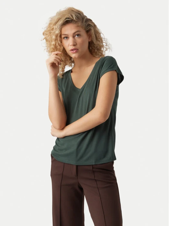 Zdjęcie produktu Vero Moda T-Shirt Filli 10247666 Zielony Regular Fit