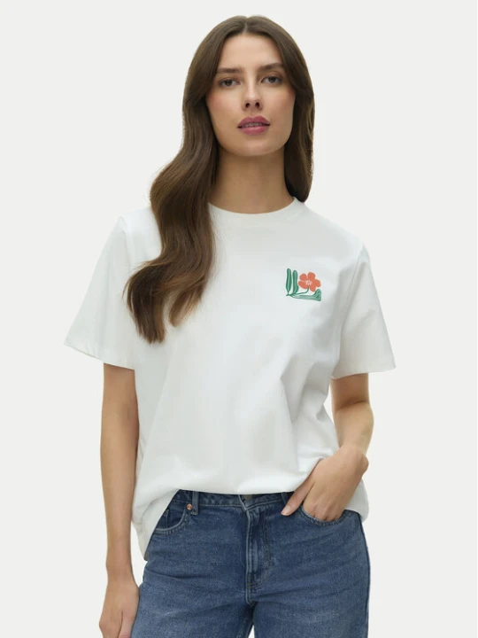 Zdjęcie produktu Vero Moda T-Shirt Mariane 10343545 Biały Oversize