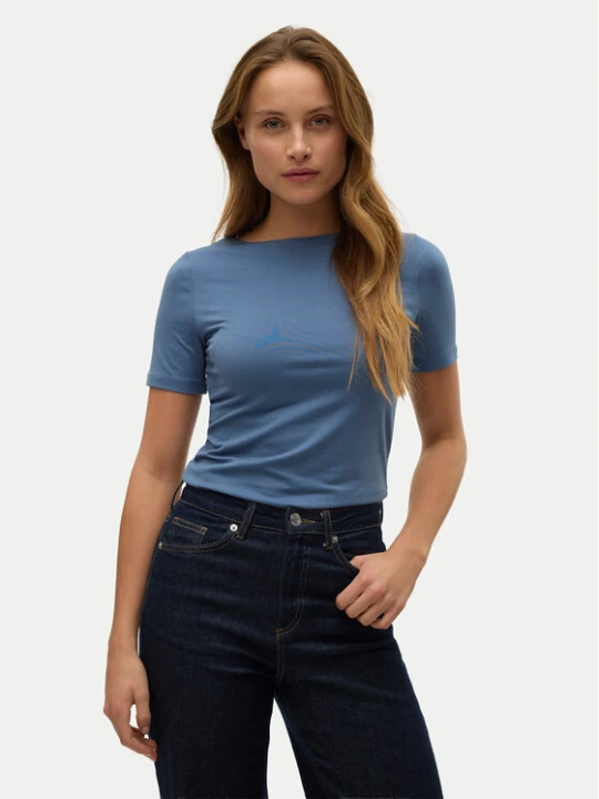 Zdjęcie produktu Vero Moda T-Shirt Panda 10231753 Niebieski Regular Fit