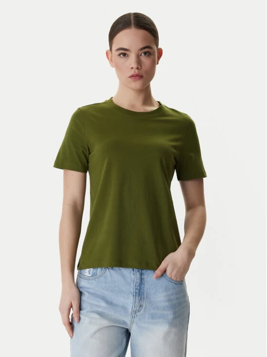 Zdjęcie produktu Vero Moda T-Shirt Paulina 10316991 Zielony Regular Fit
