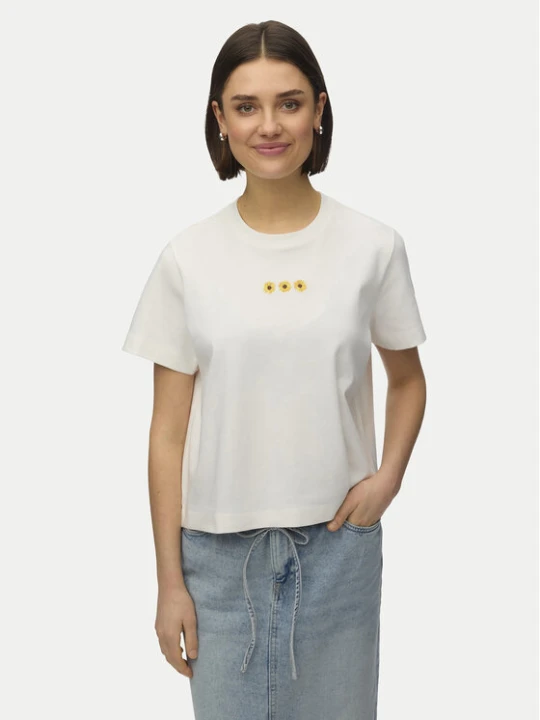 Zdjęcie produktu Vero Moda T-Shirt Sara 10311633 Biały Regular Fit
