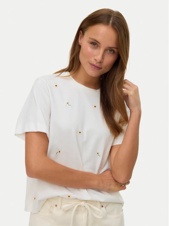 Zdjęcie produktu Vero Moda T-Shirt Sola 10341979 Biały Regular Fit