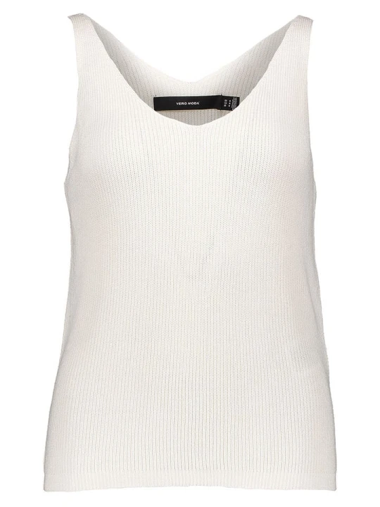 Zdjęcie produktu Vero Moda Top dzianinowy w kolorze białym rozmiar: S