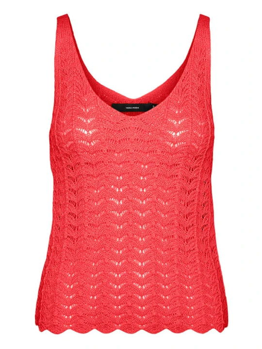 Zdjęcie produktu Vero Moda Top dzianinowy w kolorze czerwonym rozmiar: XS