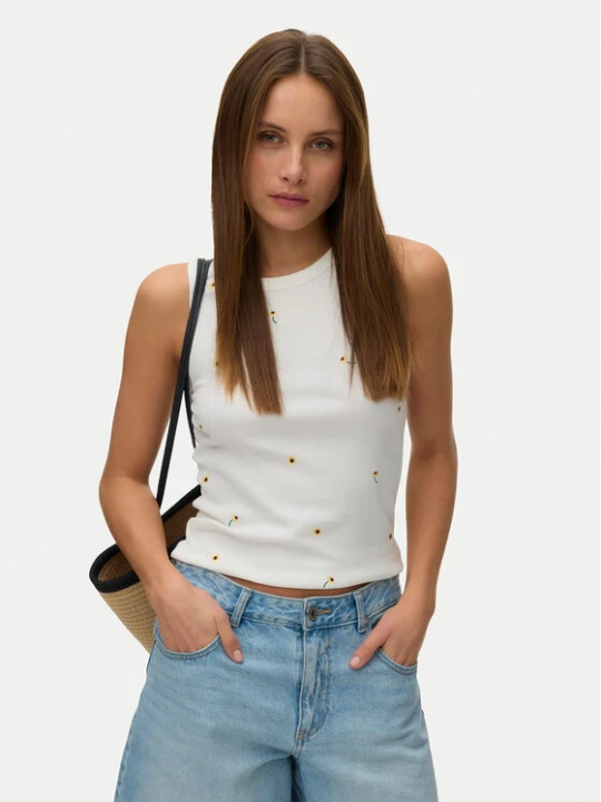 Zdjęcie produktu Vero Moda Top Naja 10341964 Biały Slim Fit