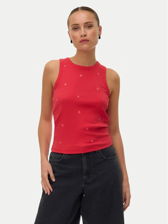 Zdjęcie produktu Vero Moda Top Naja 10341964 Czerwony Slim Fit