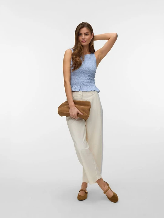 Zdjęcie produktu Vero Moda Top w kolorze błękitnym rozmiar: L